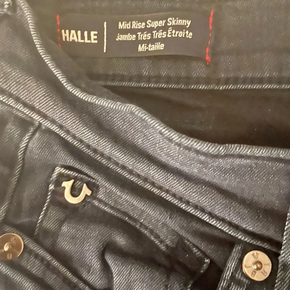 True Religion Jeans Stretch Moto Dark Wash Skinny Denim NWOT